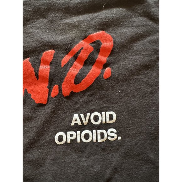 F.E.N.D. Avoid Opioids T shirt FEND Full Energy No Drugs DARE Straight Edge XXX - Picture 6 of 9